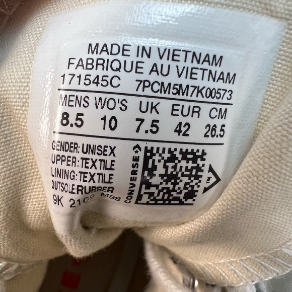 Converse Black and White Platform Sneakers - Picture 14 of 15